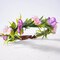 Hawaiian Flower Crown Headband - Purple Hawaii Orchid Floral Headpiece